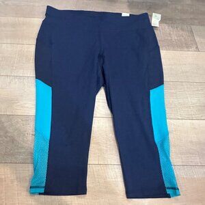 LIVI ACTIVE WOMENS BLUE ACTIVE PANTS 22/24 NEW